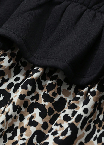 Комбінована кежуал сукня кльош SHEIN леопардовий