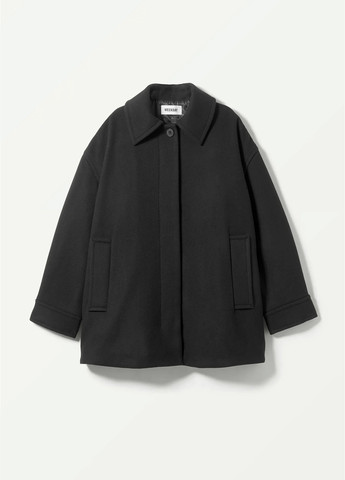 Черное демисезонное Пальто оверсайз Weekday