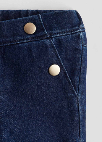 Темно-синие демисезонные клеш джинсы H&M
