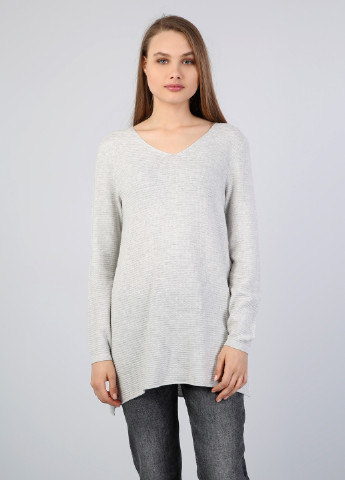 Светло-серый демисезонный пуловер пуловер Colin's