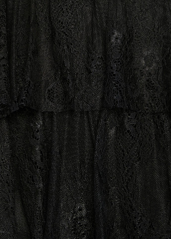 Черное коктейльное платье клеш KOTON