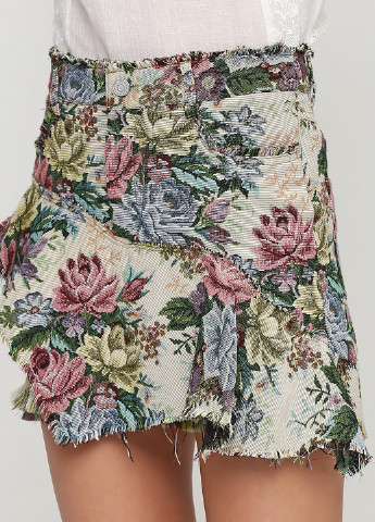 Светло-бежевая кэжуал юбка Zara мини