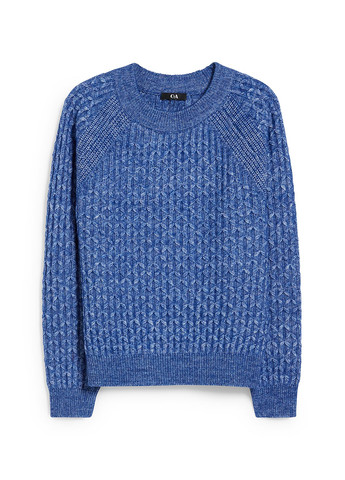Синий зимний свитер джемпер C&A