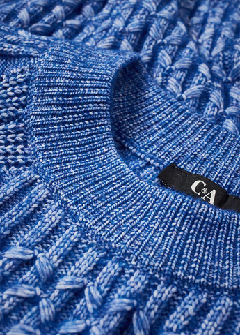 Синий зимний свитер джемпер C&A