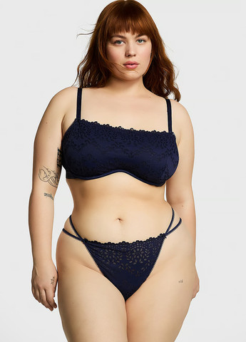 Тёмно-синий бюстгальтер Victoria's Secret с косточками полиамид