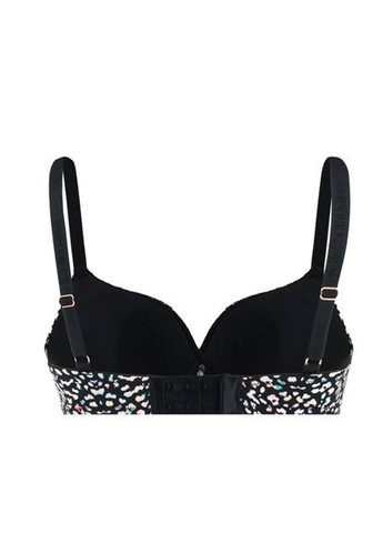 Чёрный бралетт бюстгальтер Emporio Armani без косточек полиамид