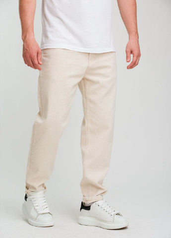 Молочные демисезонные бойфренды джинсы Trend Collection