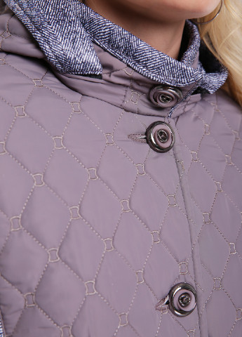 Сіра демісезонна подовжена куртка Welltre