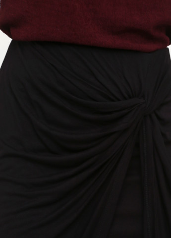 Черная кэжуал однотонная юбка Lascana