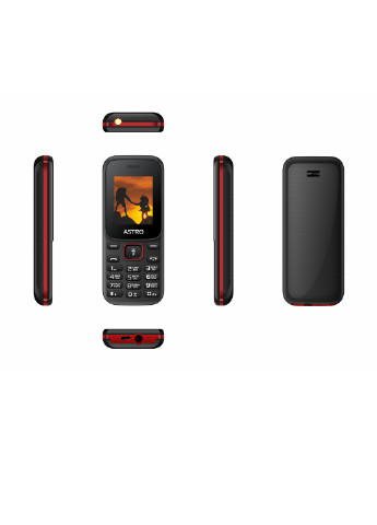 Мобильный телефон Astro a144 black/red (141068748)
