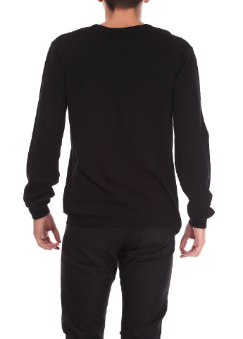 Черный демисезонный свитер пуловер Matinique