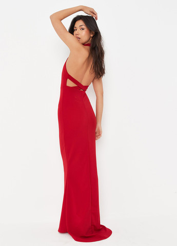Красное кэжуал платье в стиле ампир Missguided однотонное