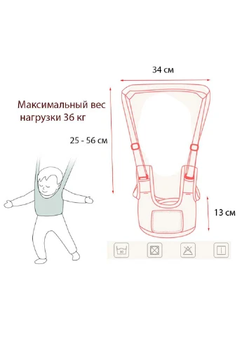 Мягкая игрушка кот c Пончиком и Детские вожжи-ходунки с подкладками Пушин кэт 18 х 15 см S&T (256543863)