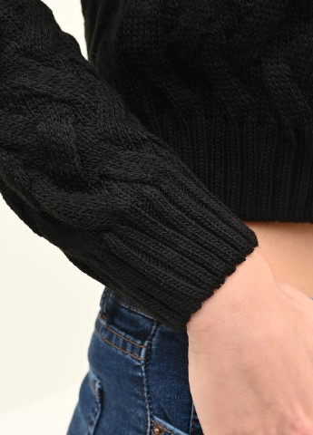 Черный зимний свитер Park Karon