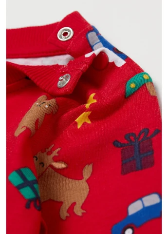 Червоний комплект (лонгслів, брюки) H&M