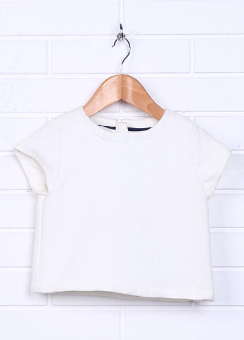 Белая летняя футболка с коротким рукавом Mothercare