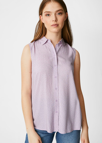 Сиреневая летняя блуза C&A