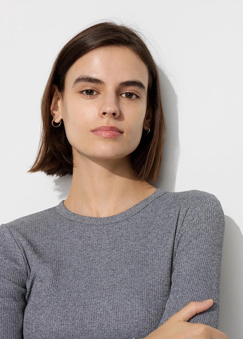 Сіра кежуал сукня силуетна Uniqlo однотонна