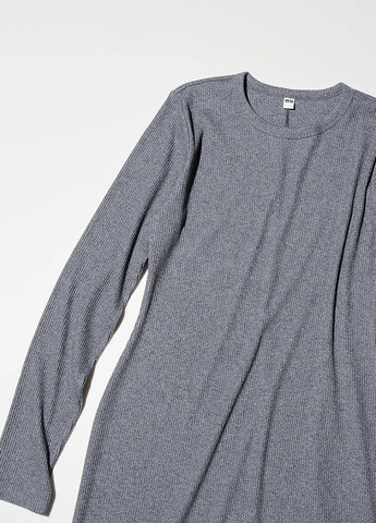 Сіра кежуал сукня силуетна Uniqlo однотонна