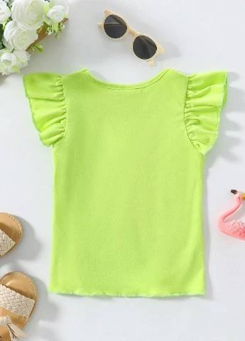 Салатова літня футболка SHEIN