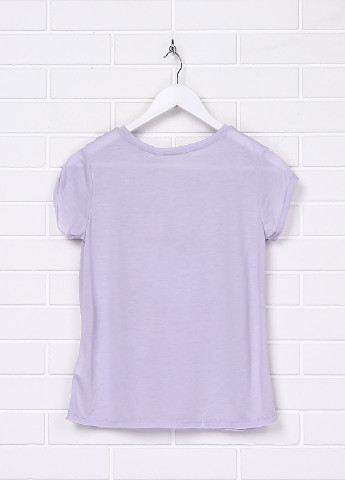 Сиреневая летняя футболка с коротким рукавом H&M