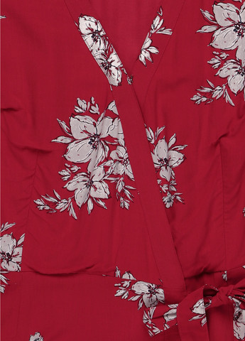 Комбинезон Abercrombie & Fitch комбинезон-шорты цветочный красный кэжуал вискоза