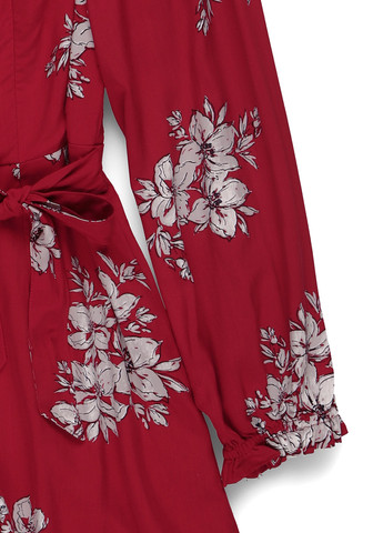 Комбинезон Abercrombie & Fitch комбинезон-шорты цветочный красный кэжуал вискоза