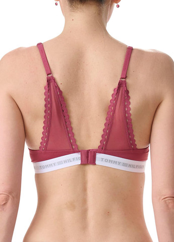 Темно-рожевий бралетт бюстгальтер Tommy Hilfiger з кісточками нейлон