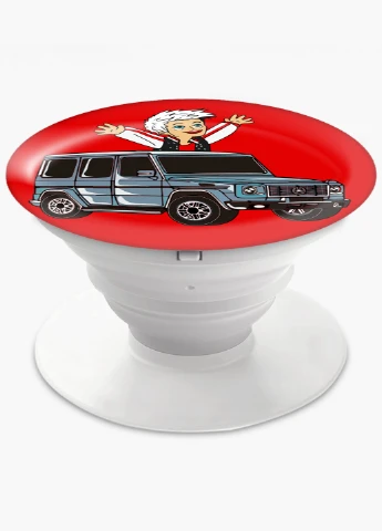 Попсокет (Popsockets) тримач для смартфону блогер Влад Папір А4 (blogger Vlad A4) (8754-2618) Чорний MobiPrint (216836459)