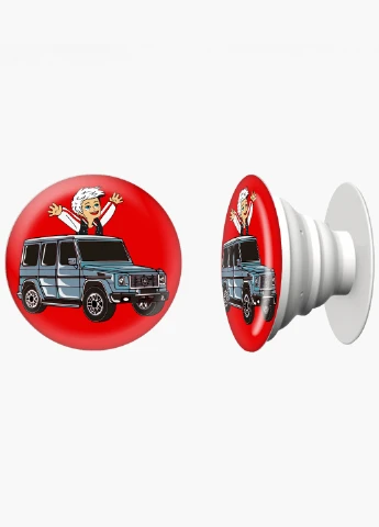 Попсокет (Popsockets) тримач для смартфону блогер Влад Папір А4 (blogger Vlad A4) (8754-2618) Чорний MobiPrint (216836459)