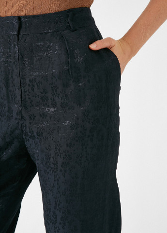 Темно-синие кэжуал демисезонные укороченные брюки KOTON