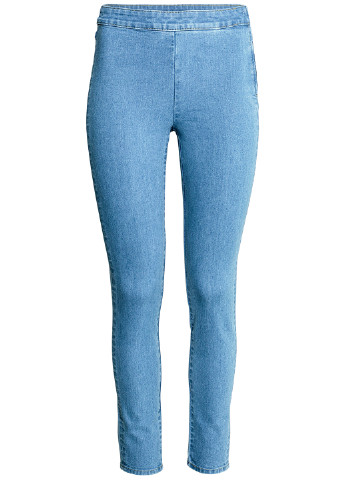 Джеггінси H&M однотонні блакитні джинсові
