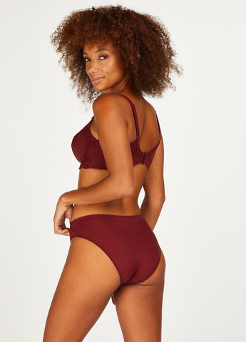 Бордовий мінімайзер бюстгальтер Hunkemoller з кісточками поліамід