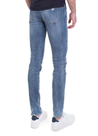 Синие летние джинсы Emporio Armani