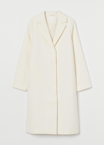 Белое демисезонное Пальто однобортное H&M