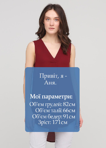 Бордовая летняя блуза H&M