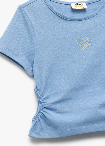 Голубая летняя футболка KOTON