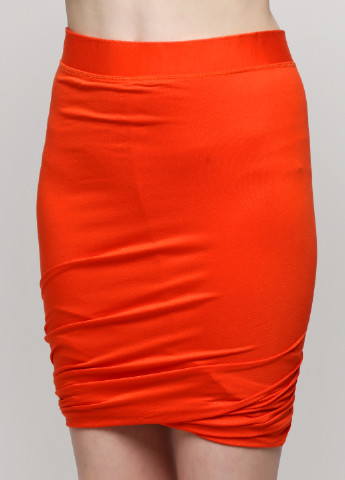 Оранжевая кэжуал однотонная юбка Moss Copenhagen мини