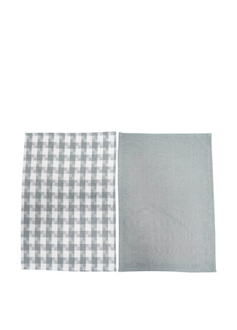 Полотенце (2 шт.), 40х60 см Soho геометрический светло-серый
