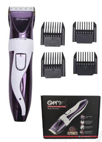 Машинка для стрижки GM-6062 акумуляторна з керамічними ножами Gemei (252404990)