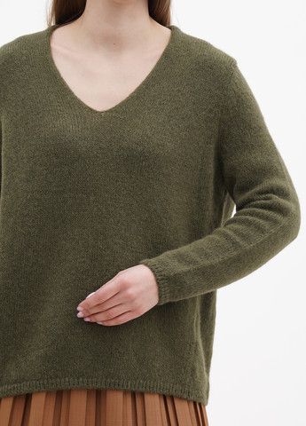Оливковый (хаки) зимний пуловер пуловер Monari