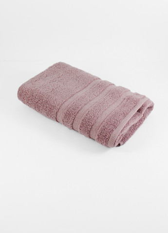Bulgaria-Tex полотенце махровое oslo, microcotton, жаккардовое, с бордюром, пепел розы, размер 70x140 см темно-розовый производство - Болгария