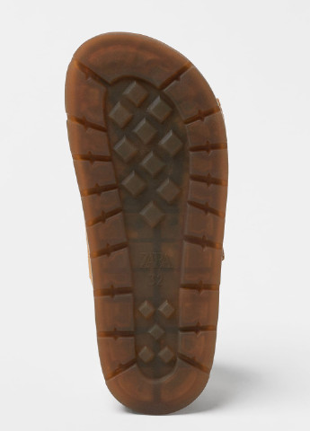 Коричневые кэжуал кожаные сандали для мальчика Zara