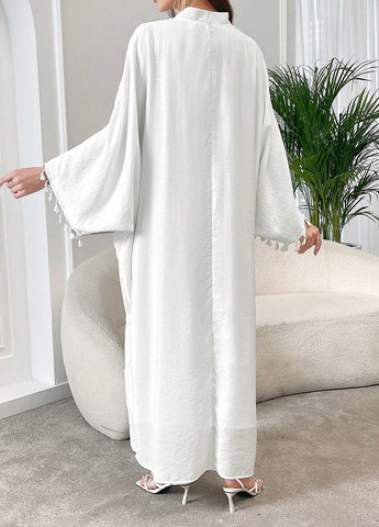 Білий кежуал сукня оверсайз SHEIN однотонна