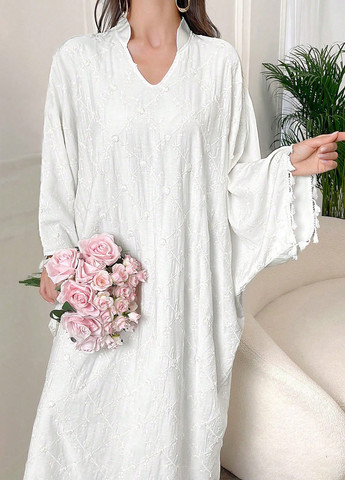 Білий кежуал сукня оверсайз SHEIN однотонна