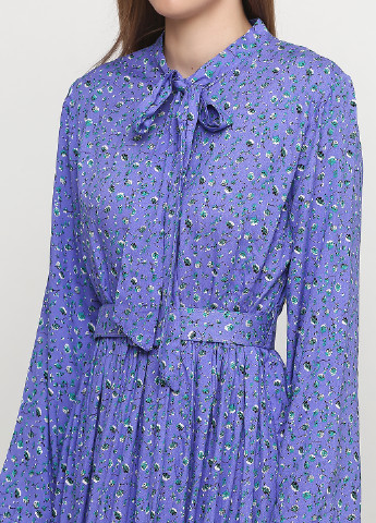 Синее кэжуал платье Made in Italy с цветочным принтом