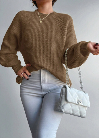 Світло-коричневий демісезонний джемпер джемпер SHEIN