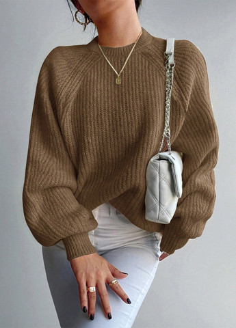 Світло-коричневий демісезонний джемпер джемпер SHEIN