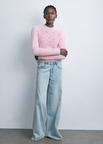 Бледно-розовый демисезонный джемпер джемпер SHEIN