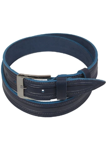 Чоловік шкіряний ремінь 117-137х4 см Skipper (233420690)